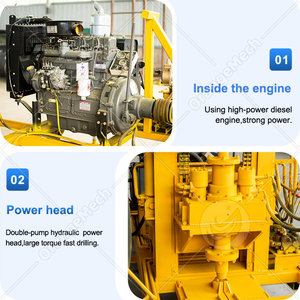 Foreuse de puits portable ORME 200 mètres, machine de forage pour eau avec deux roues - Product Image 3