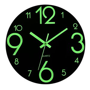 ผนังอะนาล็อกเรืองแสงไม่ฟ้องไม่ติ๊ก12นิ้ว30ซม. ปรับแต่งโลโก้ได้แบบหน้าเดียวแขวนตกแต่งบ้าน - Product Image 6