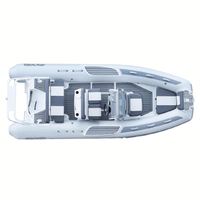 Bateau semi-rigide en aluminium de 5 m Achilles Hypalon pour 10 personnes avec cabine de luxe à toit rigide et structure en A pour patrouille, fournisseur chinois pour commandes en gros