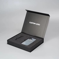 Caja de Regalo Rígida de Lujo con Cierre Magnético Personalizada, Caja de Cartón Estilo Libro con Logotipo OEM al por Mayor para Embalaje de Teléfonos Móviles y Productos Electrónicos