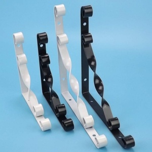 Staffa a Muro Triangolare Decorativa in <span class=keywords><strong>Ferro</strong></span> <span class=keywords><strong>Battuto</strong></span> per Carichi Pesanti, per Mensole in Legno - Product Image 4