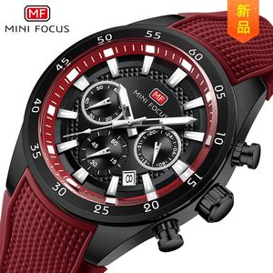 Reloj Deportivo MINI FOCUS 0627G para Hombre, Reloj de Cuarzo Resistente al Agua con Correa de Silicona, Multifuncional con Luz Nocturna, 2025 - Product Image 3
