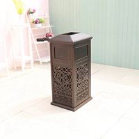 Tempat Sampah teras luar ruangan aluminium taman kotak buah rumah cocok untuk kebun halaman vila perumahan dan penggunaan komersial