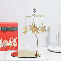 En gros Exquis Métal Triangle Plateau Rotation Trotting Horse Lampe Titulaire Aromathérapie Bougie Décoratif Rotatif Bougeoir