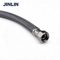 Tuyau d'alimentation en eau flexible et durable en nylon tressé, vente en gros d'usine JINLIN, pour toilettes et éviers