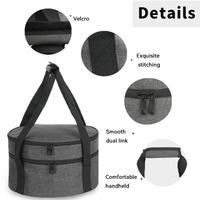 Sac isotherme pour déjeuner en polyester 300D, isolation en mousse de 5 mm, doublure en aluminium, fermeture éclair étanche, grande capacité pour les activités quotidiennes en extérieur