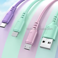 Cable de Carga Rápida USB 3 en 1 de 1.2M y 6A al por Mayor con Cubierta de Nailon para iOS, Computadora, Cámara y Auriculares
