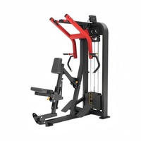 Nueva llegada, gran oferta: Máquina de remo sentado profesional de alta calidad con carga de pin para ejercicios de espalda/hombros en interiores, ideal para gimnasios.