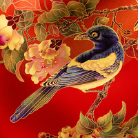Good News Magpie Animal Brass Wood Panel Hydraulic Meter Box Cover Auspicious Design Hand-made Classic Mortise Tenon Frame