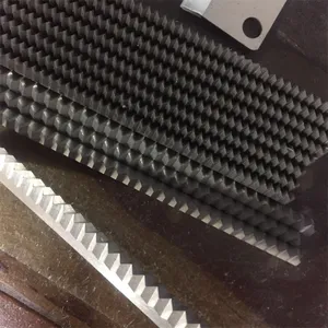 Máquina de embalaje de cuchillos, cuchillas de corte dentadas, Zigzag, película de plástico