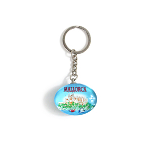 Llavero de Metal 3D Personalizado de Moda con Diseño de Dibujos Animados de España, Souvenir de Mallorca y <span class=keywords><strong>Alicante</strong></span>, Resistente al Agua, Ligero y Duradero - Product Image 3