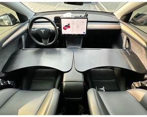 Accesorios de bandeja de escritorio plegable para coche FRINS, bandeja de escritorio multiusos para coche, mesa para ordenador portátil Tesla, comer de trabajo - Product Image 5