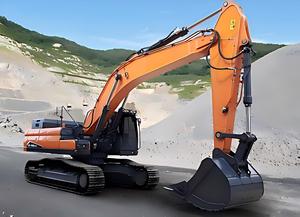 Excavatrice sur chenilles 45 tonnes DX450LCA DX450 DX450LCA-7M avec marteau hydraulique, moteur, vanne de commande, moniteur et broyeur à fléaux - Product Image 5