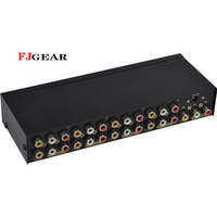 Fjgear Top Kwaliteit 8 Port Av Audio Video Splitter Rca Splitter 1 In 8 Out En Signaal Versterker Ondersteund