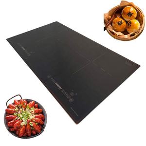 Cuisinière à induction électrique compacte à double zone chauffante, plaque de cuisson à induction sur table - Product Image 1