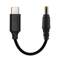 1M Longueur Pvc Noir Type C à 5.5*2.5mm Dc Jack PD Charge Usb-C Câble élévateur 5V 9V 12V 15V 20V