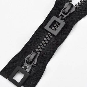 Haute qualité 5 # <span class=keywords><strong>résine</strong></span> autobloquante doudoune en plastique fermeture éclair mode bande de fermeture à glissière à extrémité ouverte - Product Image 1