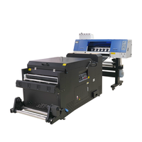 Nieuwe volautomatische Epson dubbelkop DTF digitale textielprinter met multicolor pigmentinkt rol-tot-rol A3/A1 productie