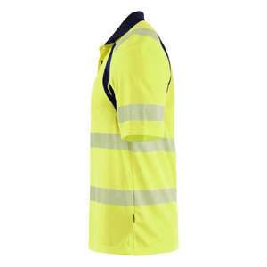 BLAKLADER-Polo Hi-Vis 359510133389S con protección UV Hi-vis Amarillo/Azul Marino-EAN 7330509926642 ROPA DE TRABAJO DE 2017 - Product Image 3