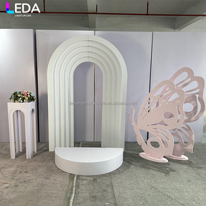 Best-Selling Acrylic <strong>Pink</strong> Hollow Butterfly Wedding <strong>Backdrop</strong> Stand New Arrival Event Decoration for Wedding and Baby Shower - Product Image 2