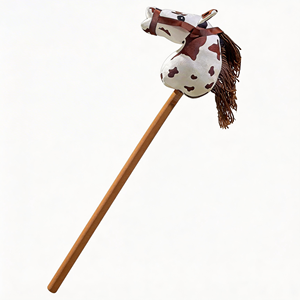 Animal Head Series kids riding <span class=keywords><strong>peluche</strong></span> unicorno hobby horse stick toy - Product Image 4