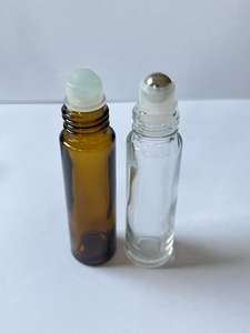 Flacons de parfum minimalistes à bille – Verre brun dépoli 5ml-15ml avec impression de logo pour marques - Product Image 5