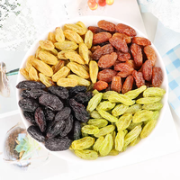 Raisins secs de grande taille, raisins secs colorés, raisins secs de Turfan, raisins secs noirs