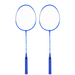 Custom Logo OEM Cheap and Durable Offensive Type Steel Shaft Moderate Hardness <b>Badminton</b> Racket Sets - Product Image 1