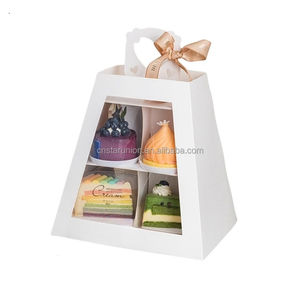 Boîte <span class=keywords><strong>en</strong></span> papier <span class=keywords><strong>en</strong></span> <span class=keywords><strong>carton</strong></span> support d'étagère <span class=keywords><strong>en</strong></span> papier avec couvercle pour affichage de dessert à <span class=keywords><strong>cupcake</strong></span> affichage de support de <span class=keywords><strong>cupcake</strong></span> jetable à 3 niveaux - Product Image 4