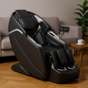 Sillón de Masaje Corporal Completo 4D 3D de Doble Núcleo, Reposapiés Extensible Eléctrico, Bolsas de Aire con Calor, Control por Voz con IA, Controles de Volante - Product Image 2