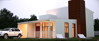 Maison modulaire à toit plat sur deux étages construite en Irak