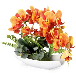 Новый продукт, 2019 настоящие на ощупь орхидеи фаленопсис для домашнего декора