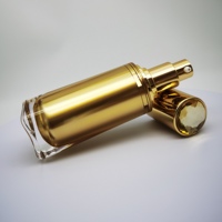 Envase redondo de acrílico de 15mL, 30mL, 50mL, 80mL, 120mL para esencia, loción, tónico, cosméticos de alta gama para el cuidado de la piel.