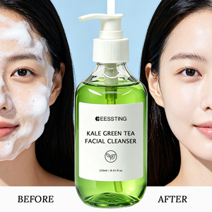Limpiador Facial de Marca Propia 100% Natural para el Cuidado Diario de la Piel, Elimina el Maquillaje, Limpia los Poros, con Kale y Té Verde - Product Image 2