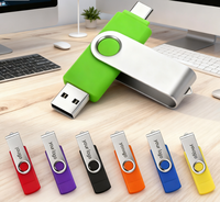 Clé USB pivotante type-c personnalisée en gros 1 Go à 64 Go Clé USB avec logo Twister 2.0 Clé USB