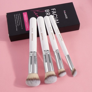 Pinceles básicos <span class=keywords><strong>de</strong></span> <span class=keywords><strong>maquillaje</strong></span> corrector para base facial, piel sintética suave inclinada, redonda, suave, contorneado, pinceles cosméticos - Product Image 6
