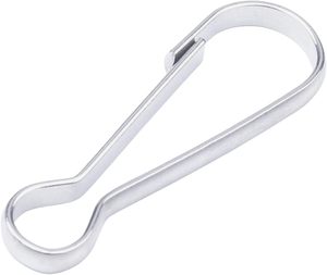 Beespring Pcs Metal Spring Hooks Mm Purse Pulis <b>Snap</b> <b>Clip</b> For Lanyard Zipper Pull ID Card Key Chain Findings Silver - Product Image 1