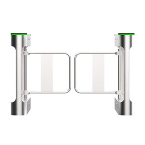 Porte cylindrique industrielle de tourniquet d'oscillation d'entrée de sécurité d'acier inoxydable double portes en aluminium d'oscillation - Product Image 1