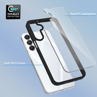 Coque de téléphone hybride TPU PC personnalisée Sanfeng pour Samsung A16 A17 A26 A27 A36 A37 A56 A57, antichoc, transparente, vente en gros