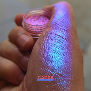Kosmetikglitter in Regenbogenfarben mit Chamäleon-Effekt, Multichrom-<span class=keywords><strong>Lidschatten</strong></span>, Loses Pigmentpulver für Make-up - Product Image 2