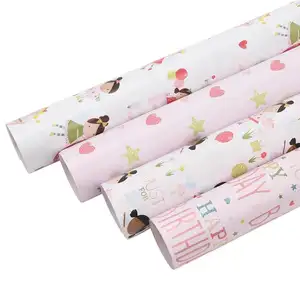 BIRTHDAY GIRL "HAPPY BIRTHDAY" Custom Printed Wrapping Paper Roll Colorful Tissue Paper Gift Wrapping Paper Manufacturer