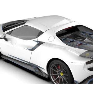 Para Ferrari 296 2021-2025, Molduras de Guardabarros Traseros de Fibra de Carbono Visible - Product Image 5
