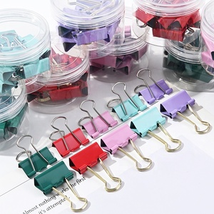 Bán Buôn Nhỏ Màu Đỏ Kim Loại Clip 20 Miếng Giáng Sinh Văn Phòng Phẩm Văn Phòng Trường Nguồn Cung Cấp 19Mm Chất Kết Dính Clip - Product Image 6