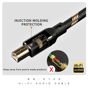 Skw audiophiles 24K mạ vàng USB máy in cáp loại C/USB C USB B tốc độ cao 3.2ft/1m <span class=keywords><strong>DAC</strong></span> giải mã Nylon khuếch đại microphone - Product Image 4