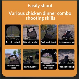 แท็บเล็ตใหม่ Six Finger Burst King สำหรับอุปกรณ์เสริมหน้าจอขนาดใหญ่ คอนโทรลเลอร์เกมไร้สายแบบเสริมพร้อมระบบยิงอัตโนมัติและระบบ Force <span class=keywords><strong>Feedback</strong></span> - Product Image 4