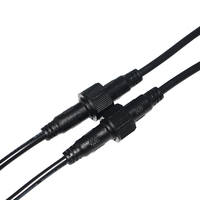 Connecteurs de câble étanches en PVC M12 M15 IP68 IP67 2, 3 et 4 broches, mâle et femelle, pour éclairage LED