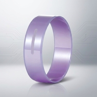 Coque de bague intelligente en céramique de zircone unie en oxyde de zirconium, vente en gros, OEM ODM, taille personnalisée, boîtier de bague NFC, fourniture d'usine