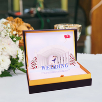 WINPSHENG — boîte cadeau de luxe 3d, personnalisé, boîte à musique de scène de mariage, d'invitation