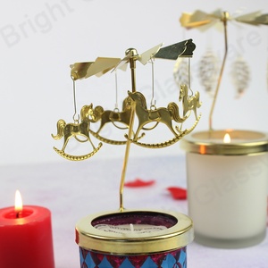 <span class=keywords><strong>Chandelier</strong></span> en métal rotatif avec cadran, en forme de cheval doré, pour faveurs de mariage, 2 unités - Product Image 4