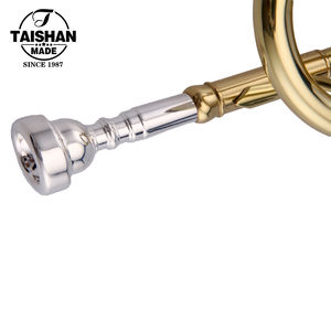 Tromba in ottone di qualità professionale con bocchino 7C laccato e oro laccato finitura Bb tono strumento musicale - Product Image 5